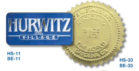 Hot Foil Stamped & Blind Embossed Labels - Group Three