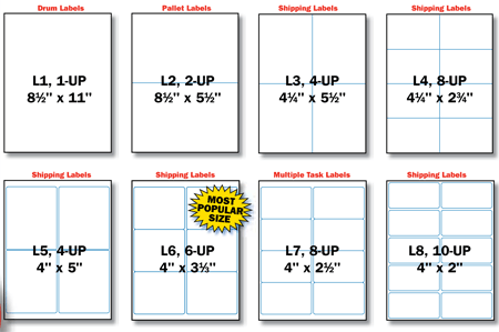 Laser Sheet Labels - Group One