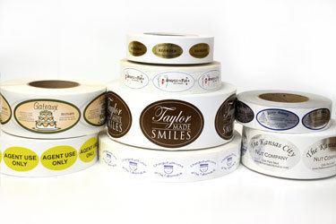 Oval Shaped Roll Labels