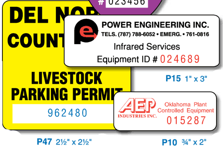 Parking Permit Labels - Group Two